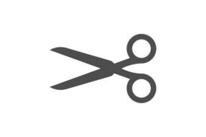 Scissor icon black color vector