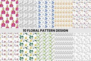 floral pattern design vector