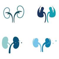 Ilustración de vector de logotipo de salud renal