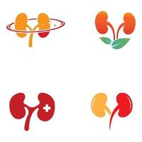 Ilustración de vector de logotipo de salud renal