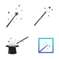 magic wand icon logo vector