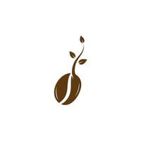 coffee bean icon vector