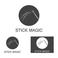 magic wand icon logo vector