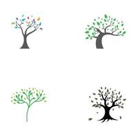 Living tree logo design, using a vector illustration template concept.