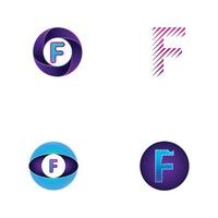 F letter logo, simple, abstract, creative and minimalist. vector