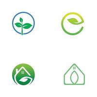 Go Green  leaf ecology Logo nature element vector