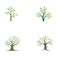 Living tree logo design, using a vector illustration template concept.