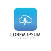 electric lightning logo, using modern vector design concept.