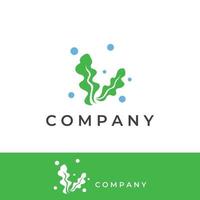 Seaweed logo with template illustration vector design.