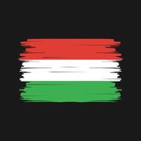 Hungary Flag Brush Vector. National Flag vector