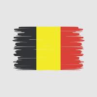 vector de pincel de bandera de Bélgica. bandera nacional