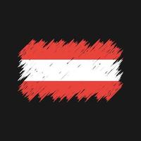 Austria Flag Brush. National Flag vector