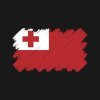 Tonga Flag Brush Strokes. National Flag vector