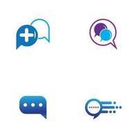 Bubble Chat Social Template and Symbol vector