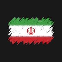 Iran Flag Brush. National Flag vector