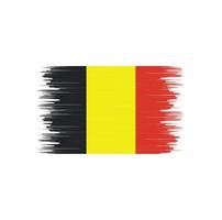 vector de pincel de bandera de Bélgica. bandera nacional