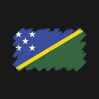 Solomon Flag Brush Strokes. National Flag vector