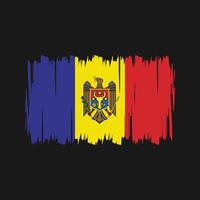 vector de la bandera de Moldavia. bandera nacional