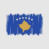 vector de la bandera de kosovo. bandera nacional