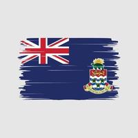 vector de pincel de bandera de las islas caimán. bandera nacional