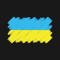 Ukraine Flag Brush Strokes. National Flag vector