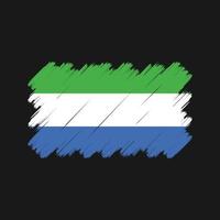 Sierra Leone Flag Brush Strokes. National Flag vector