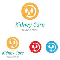 kidney health  logo  vector illusrtation