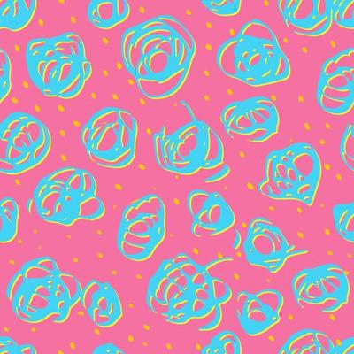 Swatches of memphis style patterns, seamless background. Design 80-90s. Hand drawing sketch textures.
