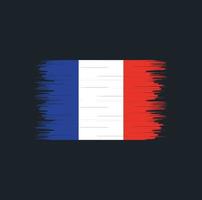 vector de pincel de bandera de Francia. bandera nacional