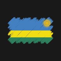 Rwanda Flag Brush Strokes. National Flag vector