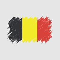 Belgium Flag Brush. National Flag vector