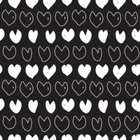 Hand drawn ink abstract texture seamless background vector