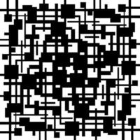 Abstract black and white geometric pattern vector