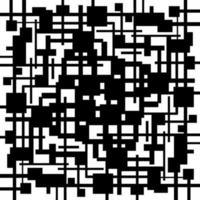 Abstract black and white geometric pattern vector