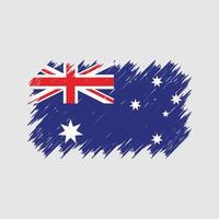 cepillo de bandera de australia. bandera nacional vector