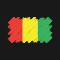 Guinea Flag Brush Strokes. National Flag vector