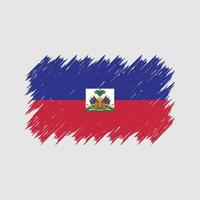 cepillo de bandera de haití. bandera nacional vector