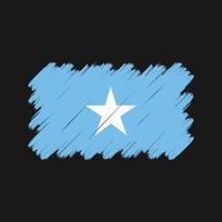 trazos de pincel de bandera de somalia. bandera nacional vector