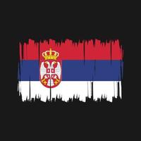 vector de bandera serbia. bandera nacional