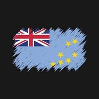 Tuvalu Flag Brush. National Flag vector
