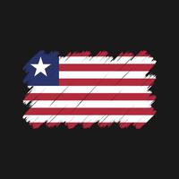 Liberia Flag Brush Strokes. National Flag vector