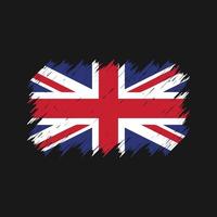 United Kingdom Flag Brush. National Flag vector