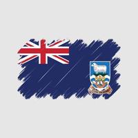 Falkland Islands Flag Brush Strokes. National Flag vector