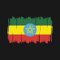 vector de la bandera de etiopía. bandera nacional