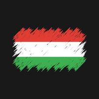 Hungary Flag Brush. National Flag vector