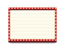 Retro lightbox vector 3d realistic template