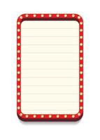 Retro lightbox 3d realistic template vector