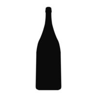 Bottle icon vector black color