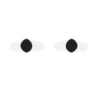 Eyes hand draw cute style vector