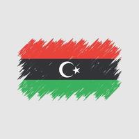 Libya Flag Brush. National Flag vector